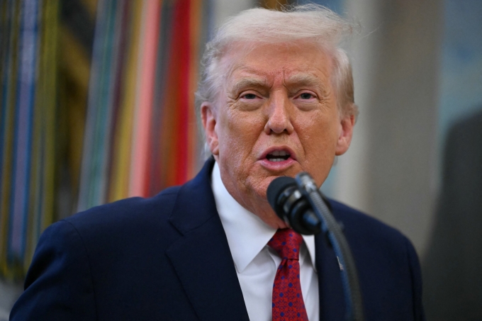 Tổng thống Mỹ Donald Trump tại Nhà Trắng ngày 15/12. Ảnh: AFP