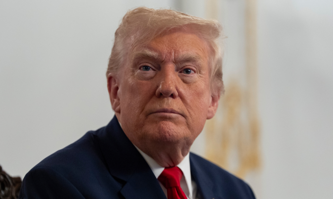 Tổng thống Mỹ Donald Trump tại dinh thự Mar-a-Lago hôm 27/11. Ảnh: AP