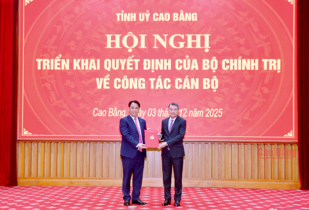 Phó trưởng Ban Tổ chức Trung ương làm Bí thư Tỉnh ủy Cao Bằng 1 Phó trưởng Ban Tổ chức Trung ương làm Bí thư Tỉnh ủy Cao Bằng - Ảnh 1.