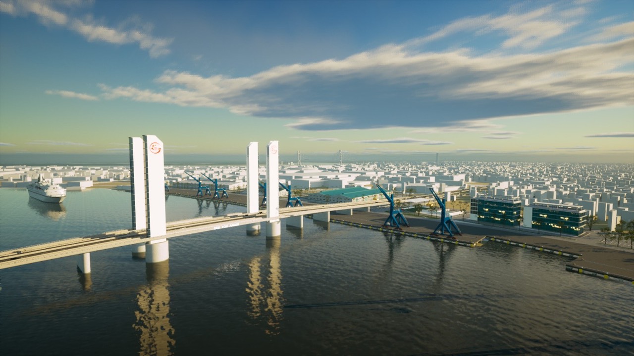 Phương án nâng tĩnh không cầu Thủ Thiêm 4 gắn với quy hoạch cảng 1 Phương án tĩnh không cầu Thủ Thiêm 4 gắn với quy hoạch cảng - Ảnh 1.