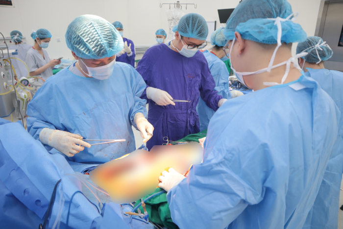 Một ca lấy tạng tại Bệnh viện E. Ảnh: BVE.