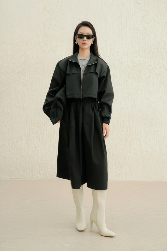 Quần culottes đen, ‘điểm chạm’ giữa cá tính và nét mềm mại phố thị- Ảnh 1.