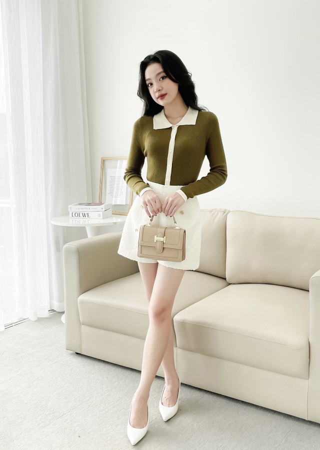 Quần shorts sang trọng giúp nàng khoe chân dài quyến rũ mùa lạnh - Ảnh 1.