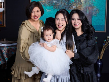 Công chúa nhỏ của NSND Thanh Lam sinh nhật 1 tuổi được cả nhà cưng chiều, nhạc sĩ Quốc Trung ở xa vẫn nhắn gửi yêu thương