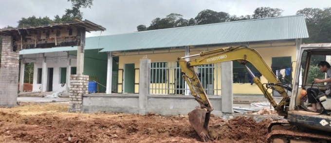 Điểm trường Cồn Roàng do UNIQLO Việt Nam tài trợ sắp khánh thành. Ảnh: QHV