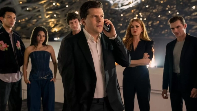 Jesse Eisenberg trong một phân cảnh của Now you see me 3. Ảnh: Hoyts