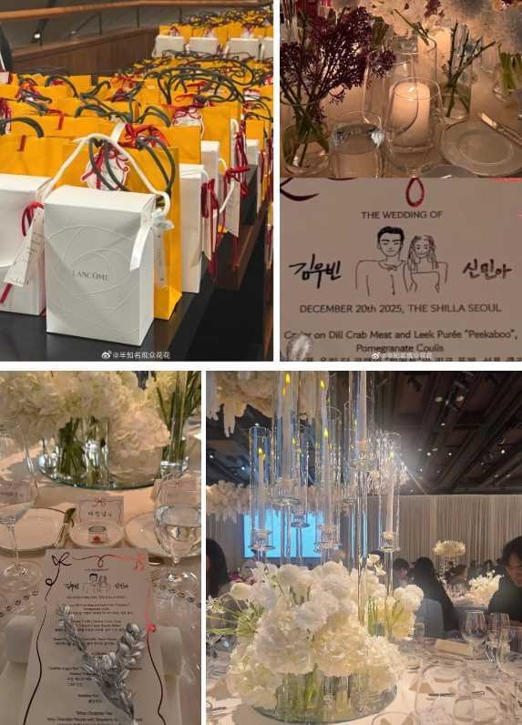 Rò rỉ ảnh hiếm của chú rể Kim Woo Bin, thực đơn tiệc cưới và quà tặng khách sang xịn gây choáng