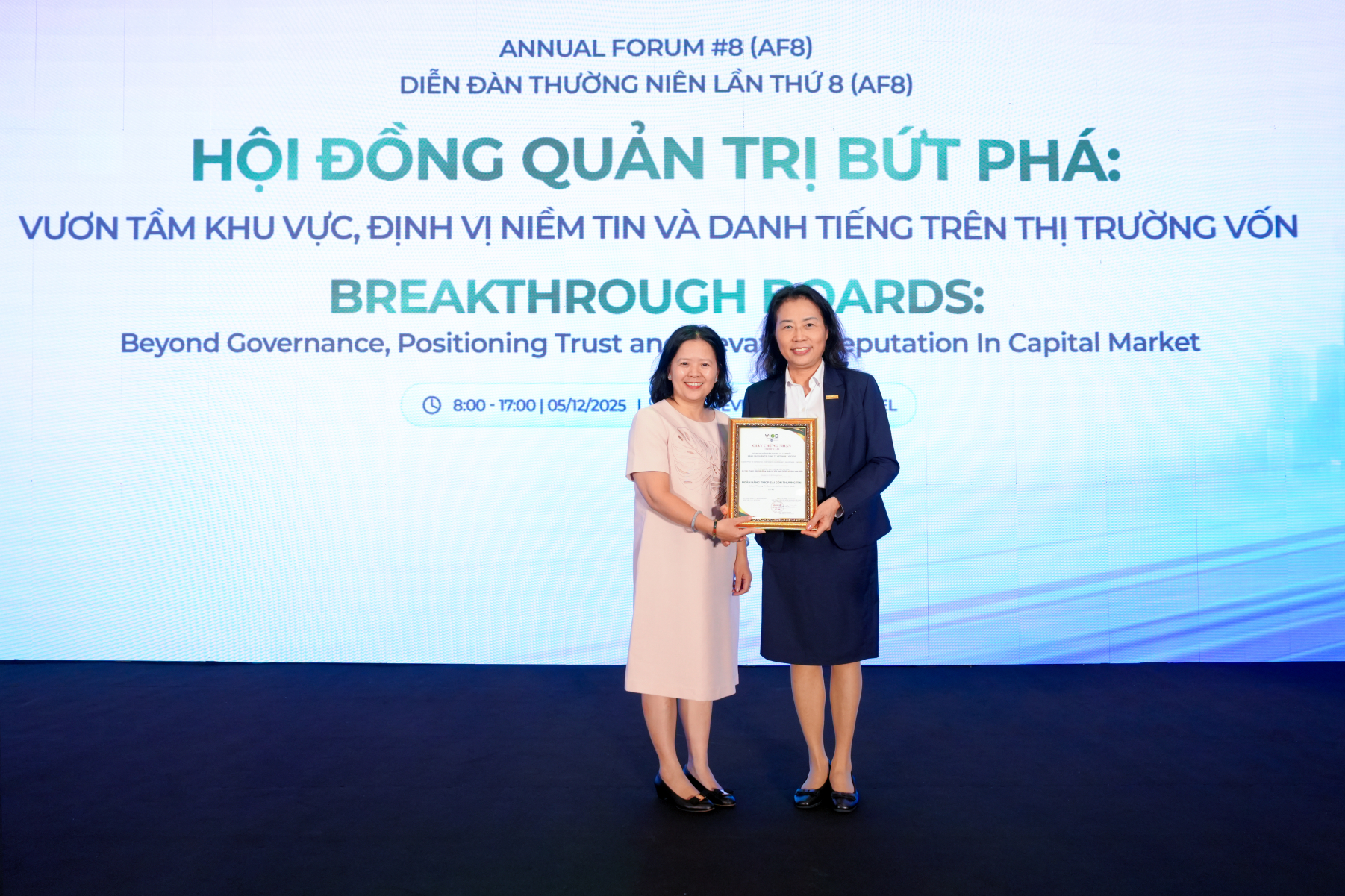 Sacombank đạt VNCG50 - Khẳng định chuẩn mực theo thông lệ quốc tế 1 Sacombank đạt VNCG50 - Khẳng định chuẩn mực theo thông lệ quốc tế - Ảnh 1.