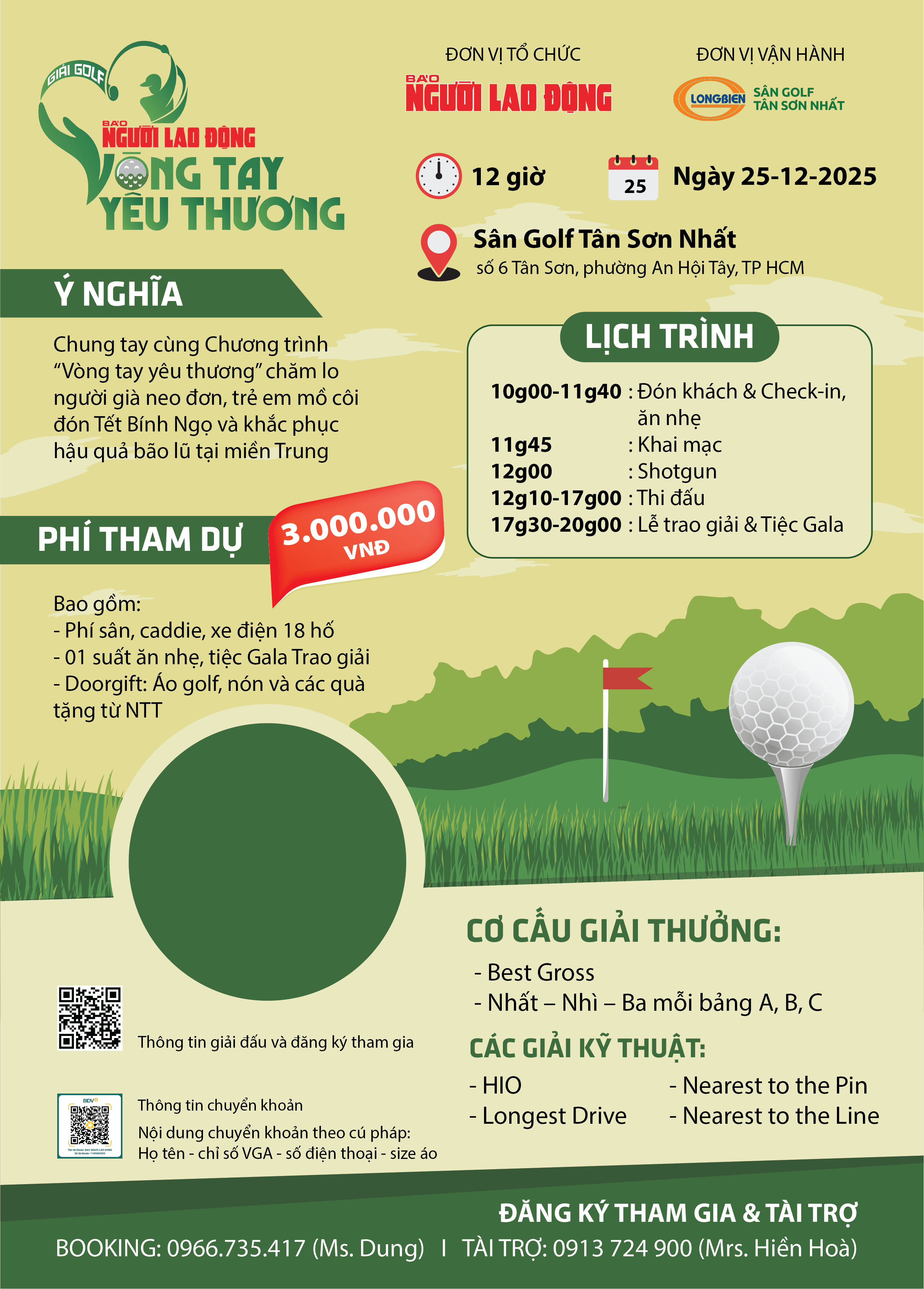 Giải Golf “Vòng tay yêu thương”: Sân chơi thể thao giàu tính nhân văn - Ảnh 2.