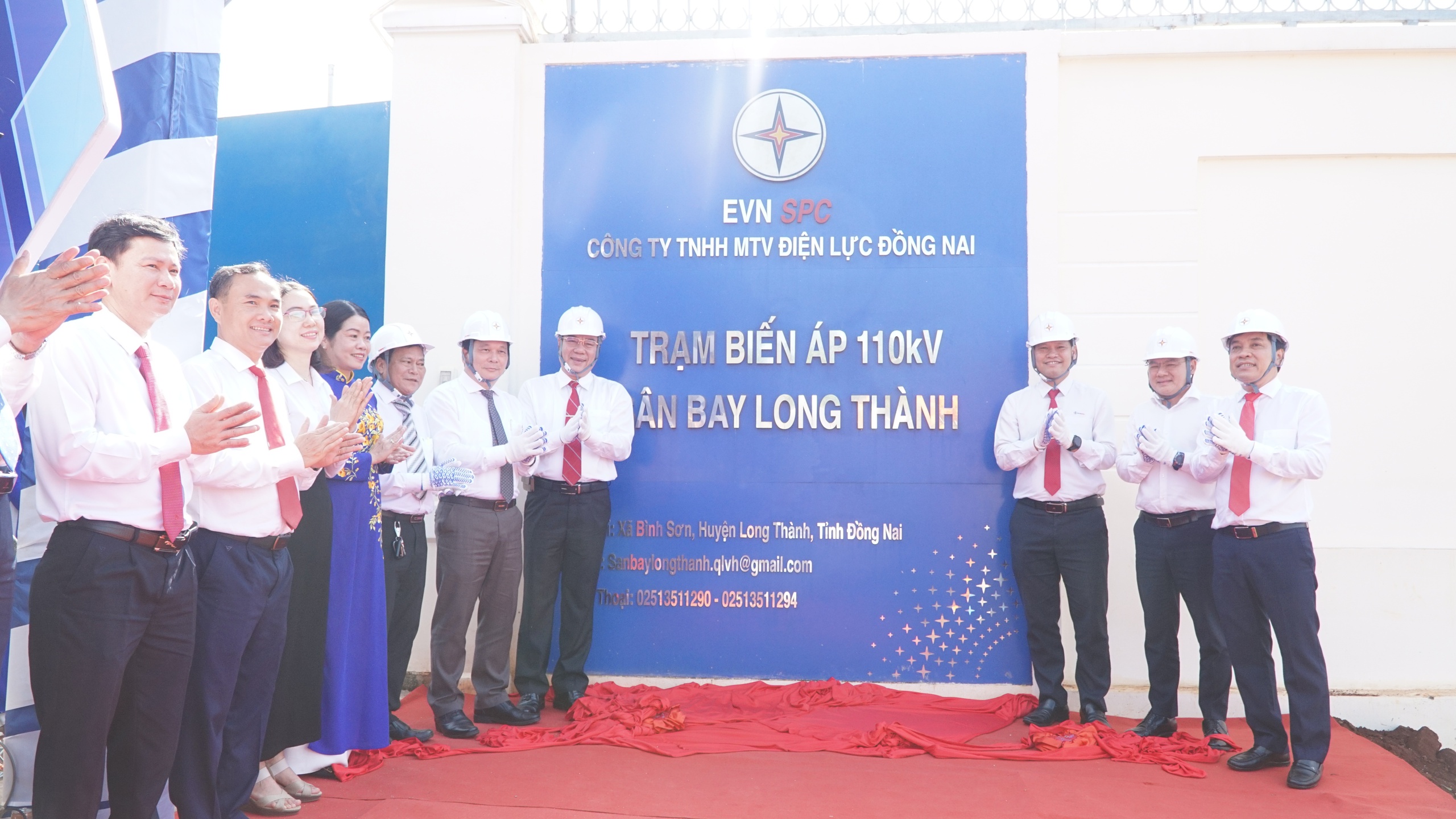 Sẵn sàng đóng điện cho chuyến bay đầu tiên tới sân bay Long Thành 1 Khánh thành trạm 110kV và đường dây đấu nối cấp điện cho sân bay Long Thành - Ảnh 1.