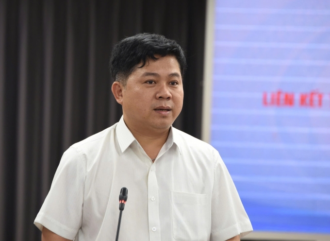 Ông Hồ Tấn Minh nói về chương trình liên kết, chiều 18/12. Ảnh: Lệ Nguyễn