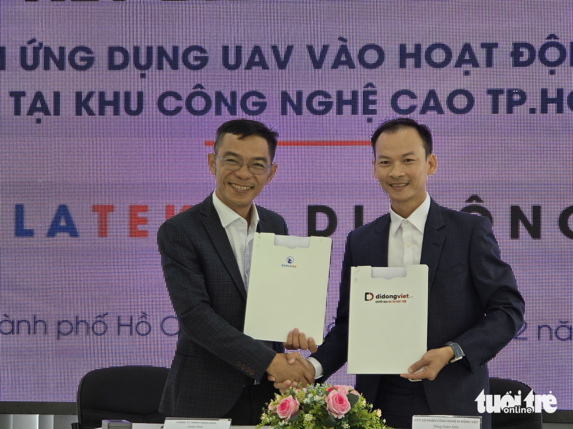 Startup công nghệ Saolatek thử nghiệm giao hàng bằng máy bay không người lái thành công - Ảnh 1.