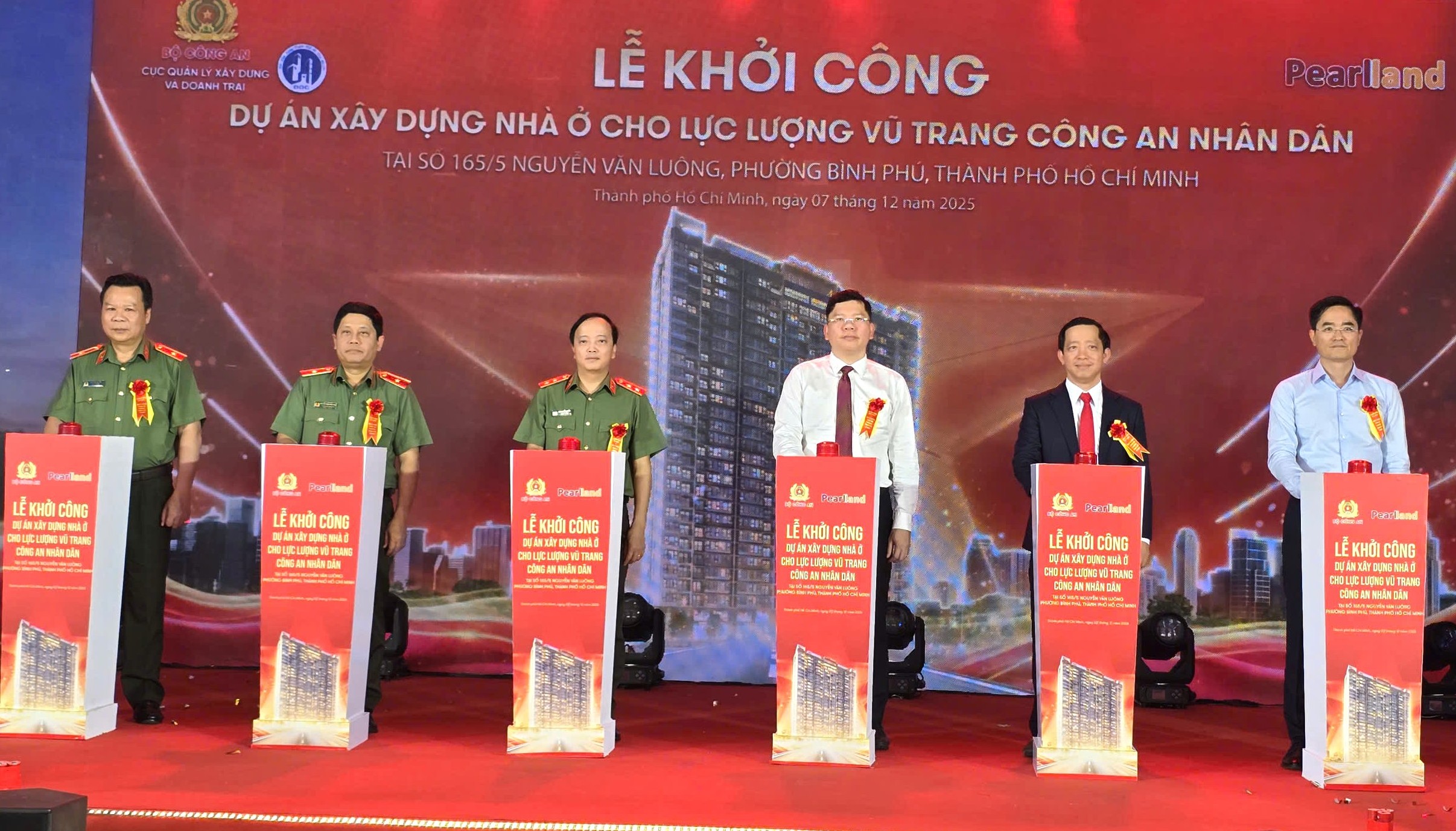 TP.HCM: Khởi công dự án nhà ở xã hội cho lực lượng công an tại phường Bình Phú 1 TP.HCM: Khởi công dự án nhà ở xã hội cho lực lượng công an tại phường Bình Phú - Ảnh 1.