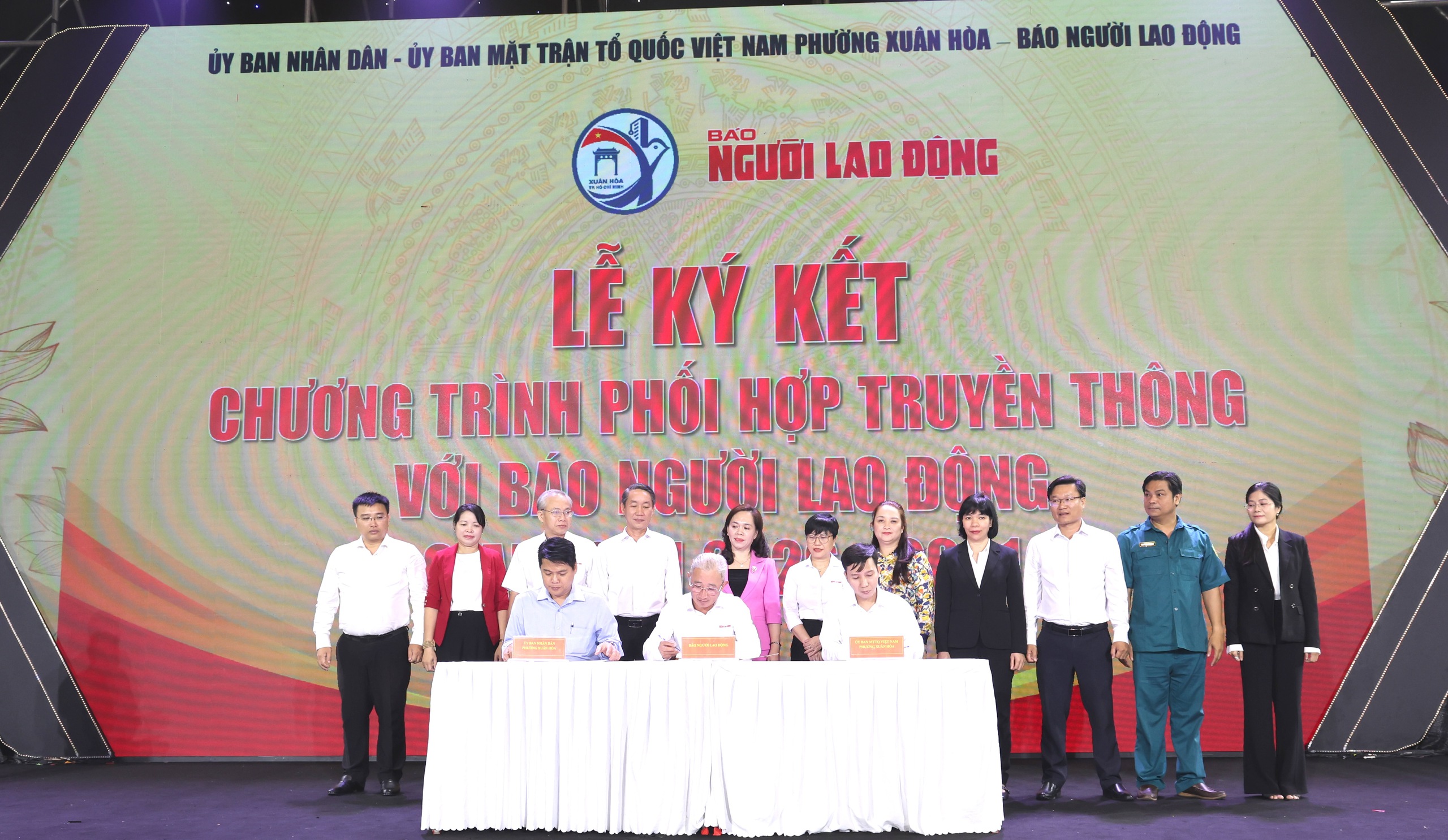 TPHCM: Phường Xuân Hòa - Báo Người Lao Động ký kết hợp tác truyền thông 1 TPHCM: Phường Xuân Hòa - Báo Người Lao Động ký kết hợp tác truyền thông - Ảnh 1.