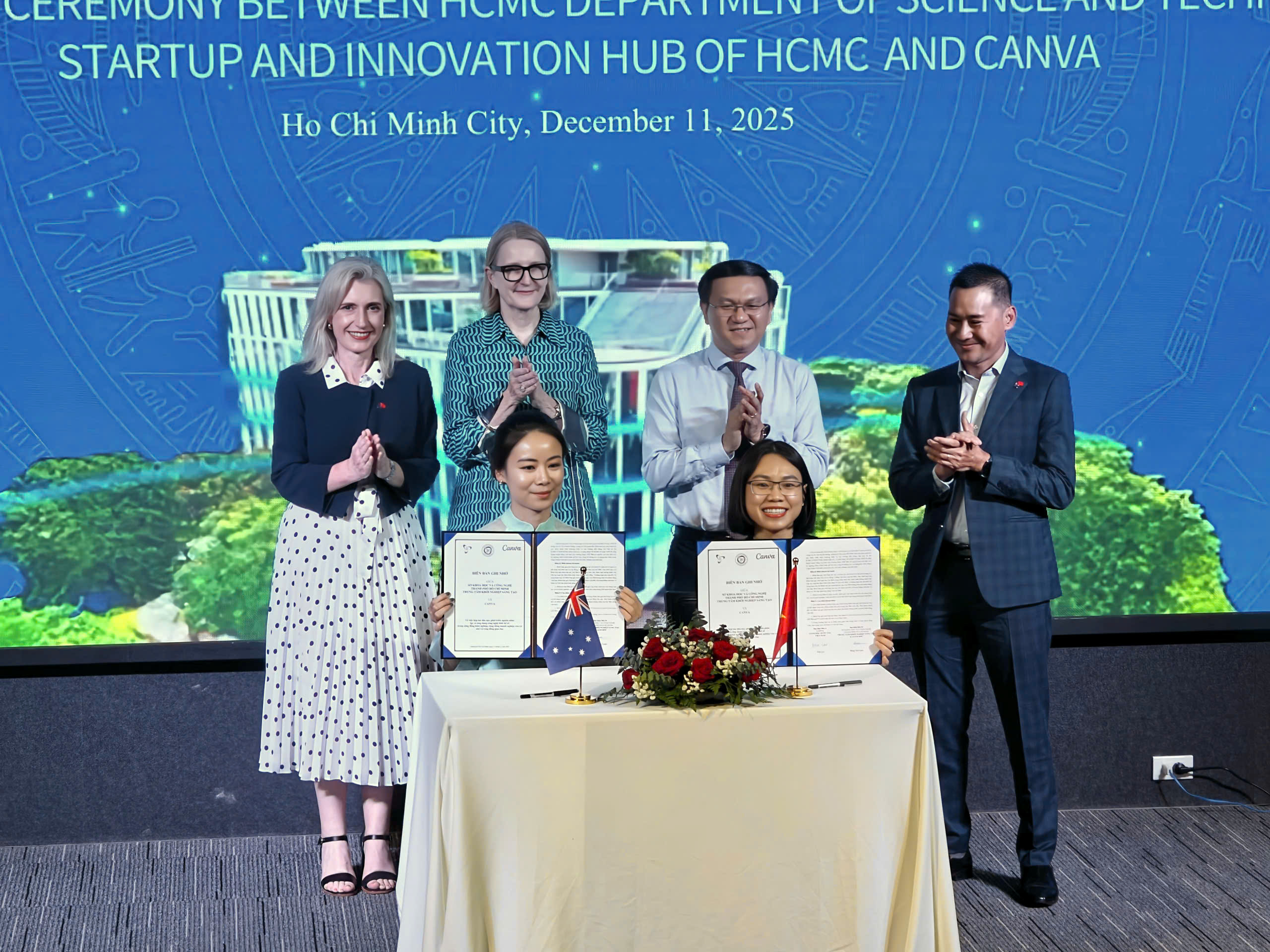 TP.HCM hợp tác ‘kỳ lân’ Canva đào tạo sáng tạo số cho sinh viên, doanh nghiệp, start-up - Ảnh 1. Canva - Ảnh 1.