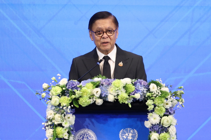 Ngoại trưởng Thái Lan Sihasak Phuangketkeow tại Bangkok ngày 17/12. Ảnh: AFP