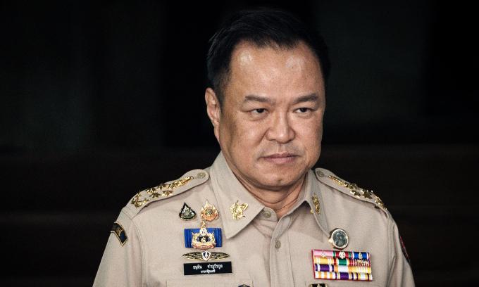 Thủ tướng Thái Lan Anutin Charnvirakul sau cuộc họp Hội đồng An ninh Quốc gia hồi tháng 11 ở Bangkok. Ảnh: AFP