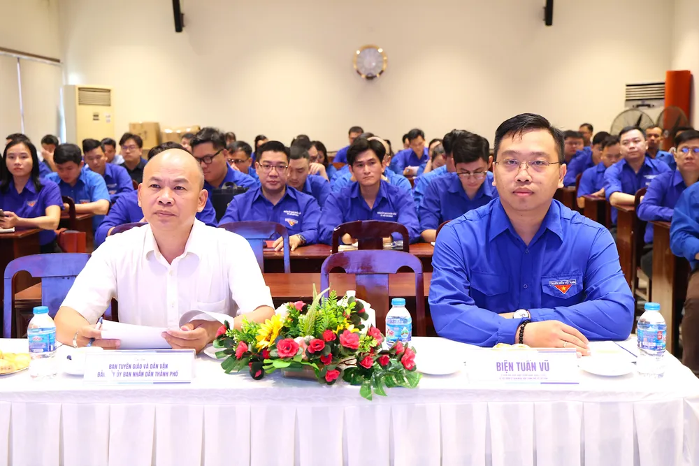 Đại biểu tham dự Hội nghị Ban Chấp hành Đoàn UBND TP.HCM lần thứ I, khóa I, nhiệm kỳ 2025 – 2030 (mở rộng). Ảnh: LÊ THOA doan-ubnd-tp.hcm-2.JPG