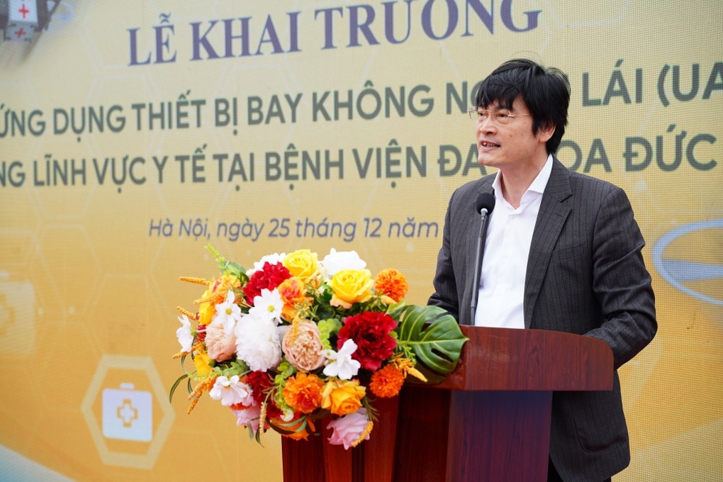 Thí điểm dùng thiết bị bay không người lái vận chuyển mẫu bệnh phẩm, thuốc - 1