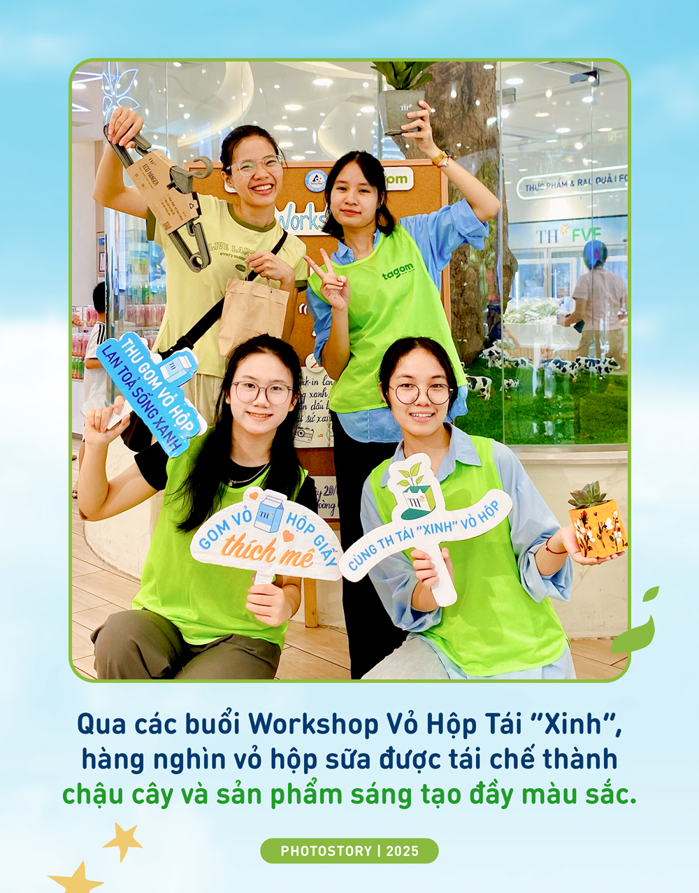 Thu gom, tái chế vỏ hộp sữa đã trở thành “nếp sống xanh” thân thuộc- Ảnh 1.