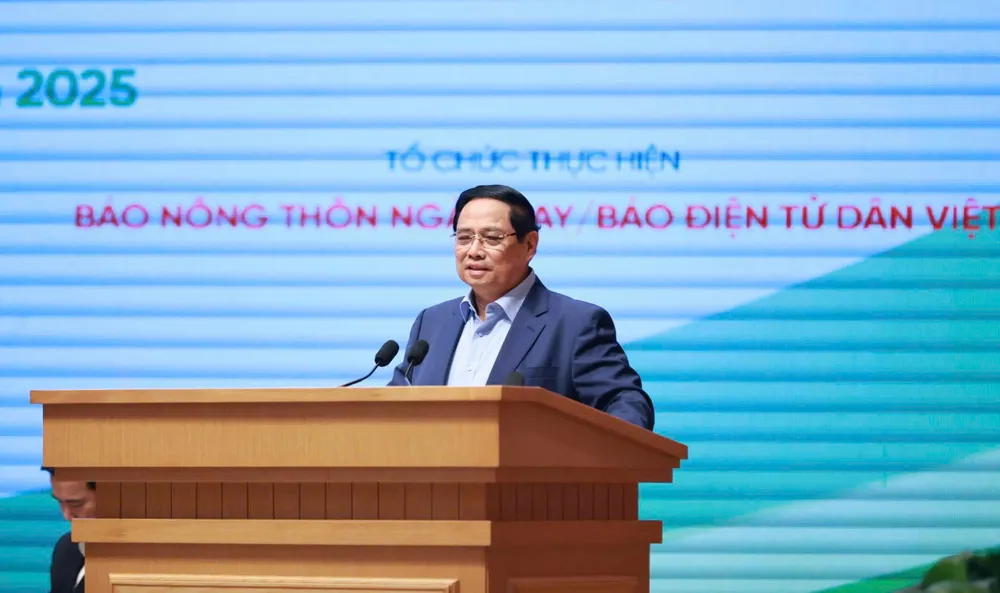 Thủ tướng chia sẻ về các quyết sách mang tính đột phá để phát triển nông nghiệp, nông dân, nông thôn. Ảnh: Phạm Hưng z7310877503836_3edea4d7ae907711c8061406cf41bd58.jpg