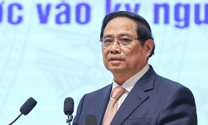 Thủ tướng Phạm Minh Chính phát biểu chiều 27/12. Ảnh: Nhật Bắc