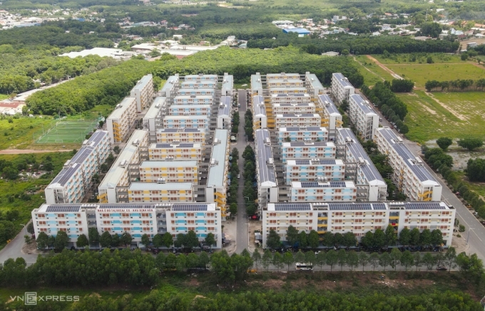 Khu nhà ở xã hội tại Thủ Dầu Một, Bình Dương cũ, tháng 7/2023. Ảnh: Quỳnh Trần