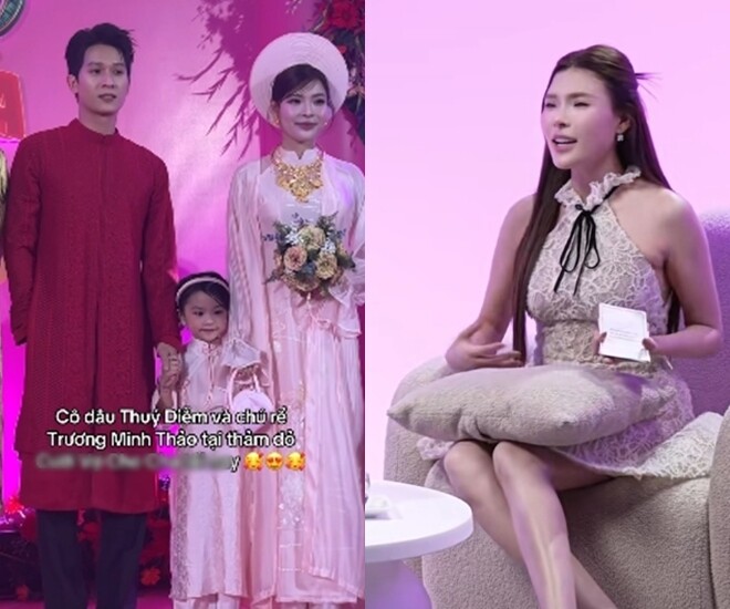 Thúy Diễm lên tiếng về tin đồn "cưới chồng mới", bạn diễn chung cũng bị nhắn tin hỏi thăm vì Lương Thế Thành "mặt căng" 1 Thúy Diễm hóa thành cô dâu trong sự kiện ra mắt phim liền vướng tin đồn lục đục với chồng.