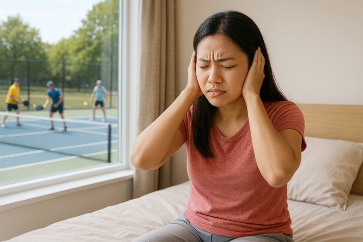 Tiếng póc póc từ sân pickleball: Bác sĩ cảnh báo nguy cơ suy kiệt sức khỏe 1 Nhiều người phàn nàn về tiếng ồn ở nhiều sân pickleball.