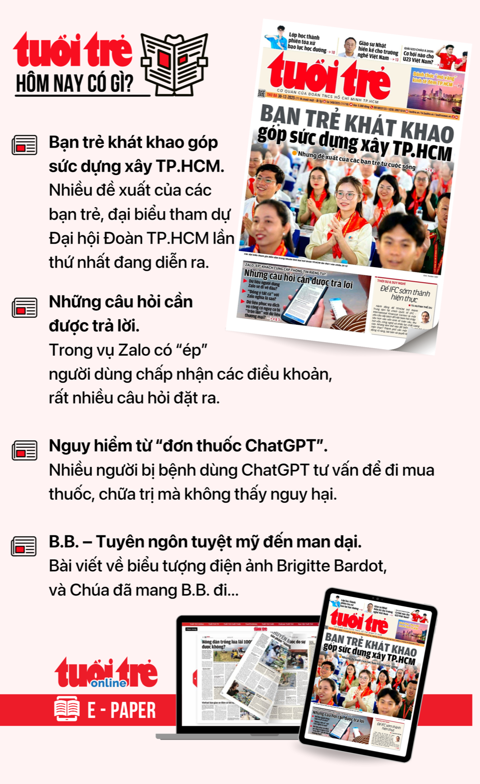 Tin tức sáng 30-12: Dự kiến khởi công Chợ Rẫy 2 năm 2026; Sẽ có Bệnh viện Lão khoa 2 tại Ninh Bình 2 Phạm Nhật Vượng - Ảnh 3.