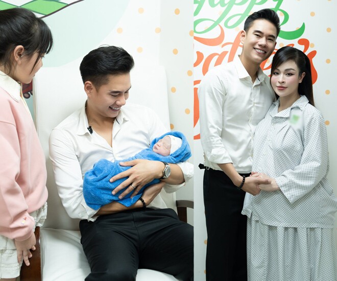 "Tình trẻ" một thời của Quỳnh Nga đón con đầu lòng sau 1 năm cưới, được 2 con riêng của vợ yêu quý 1 Minh Hoàng chia sẻ niềm vui bên bà xã khi gia đình có thêm thành viên.
