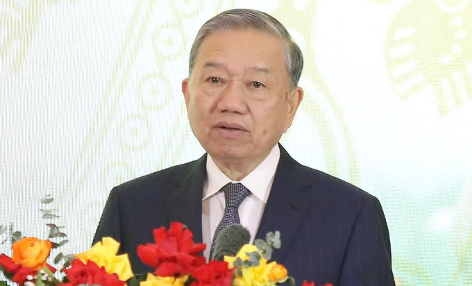 Tổng Bí thư Tô Lâm phát biểu sáng 19/12. Ảnh: Hoàng Phong