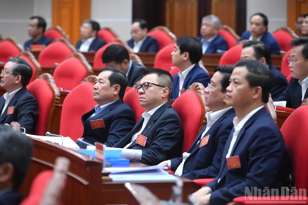 Các đại biểu tham dự tại hội nghị. Ảnh: NHÂN DÂN tong-bi-thu-to-lam-phong-chong-tham-nhung-lang-phi-tieu-cuc-phai-lam-thuong-xuyen-lien-tuc-1.jpg