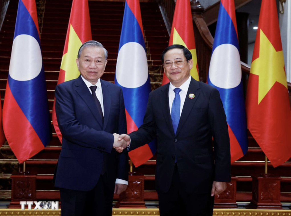 Tổng Bí thư Tô Lâm hội kiến Thủ tướng Lào Sonexay Siphandone - 1