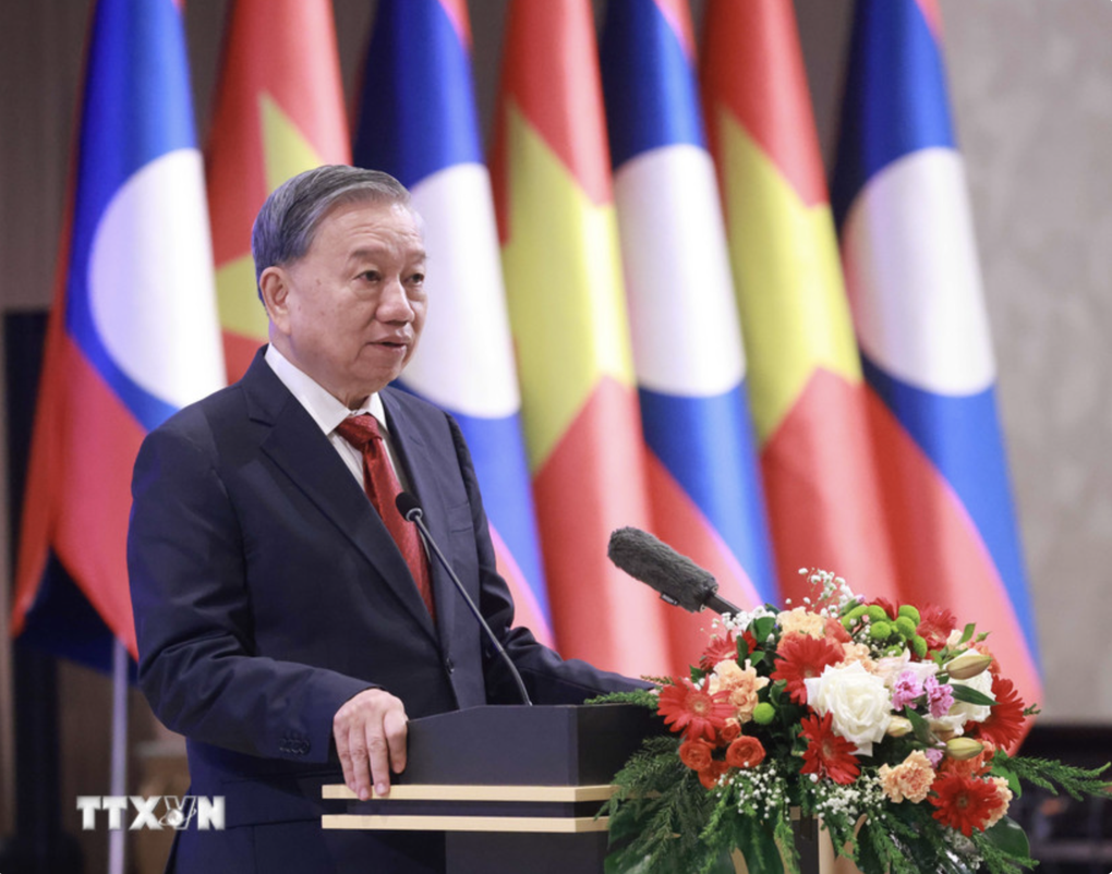 Tổng Bí thư dự Lễ khánh thành Công viên Hữu nghị Lào - Việt Nam ở Vientiane - 1