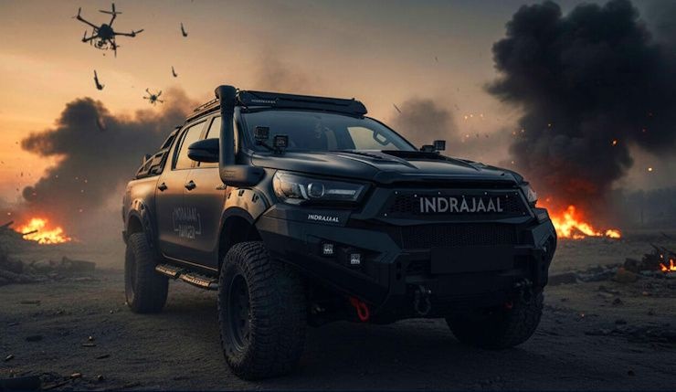 Toyota Hilux bản đặc biệt có thể bắn hạ drone bằng AI, phát hiện mục tiêu từ 10km 1 Toyota Hilux - Ảnh 1.