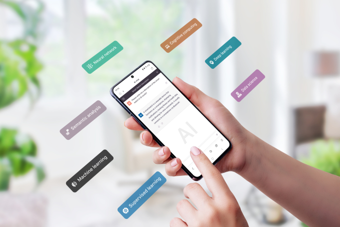 Trí tuệ nhân tạo hỗ trợ hoạt động của doanh nghiệp như chăm sóc khách hàng, phân tích dữ liệu... Ảnh minh họa: Vecteezy