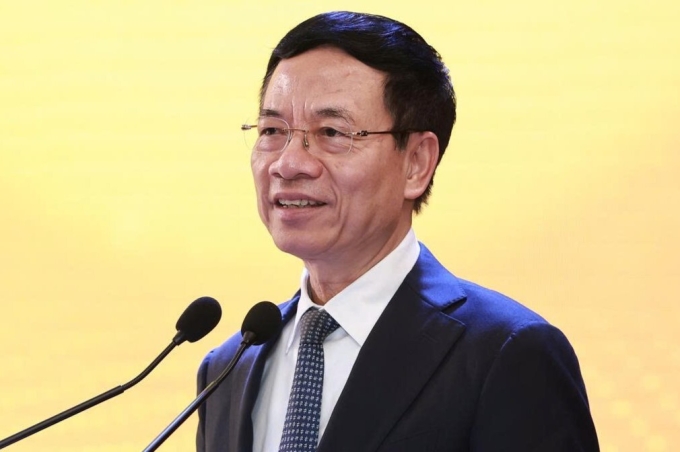 Bộ trưởng Nguyễn Mạnh Hùng phát biểu tại Hội nghị triển khai kế hoạch năm 2026 của Tổng công ty Bưu điện Việt Nam, sáng 29/12. Ảnh: Quốc Bảo