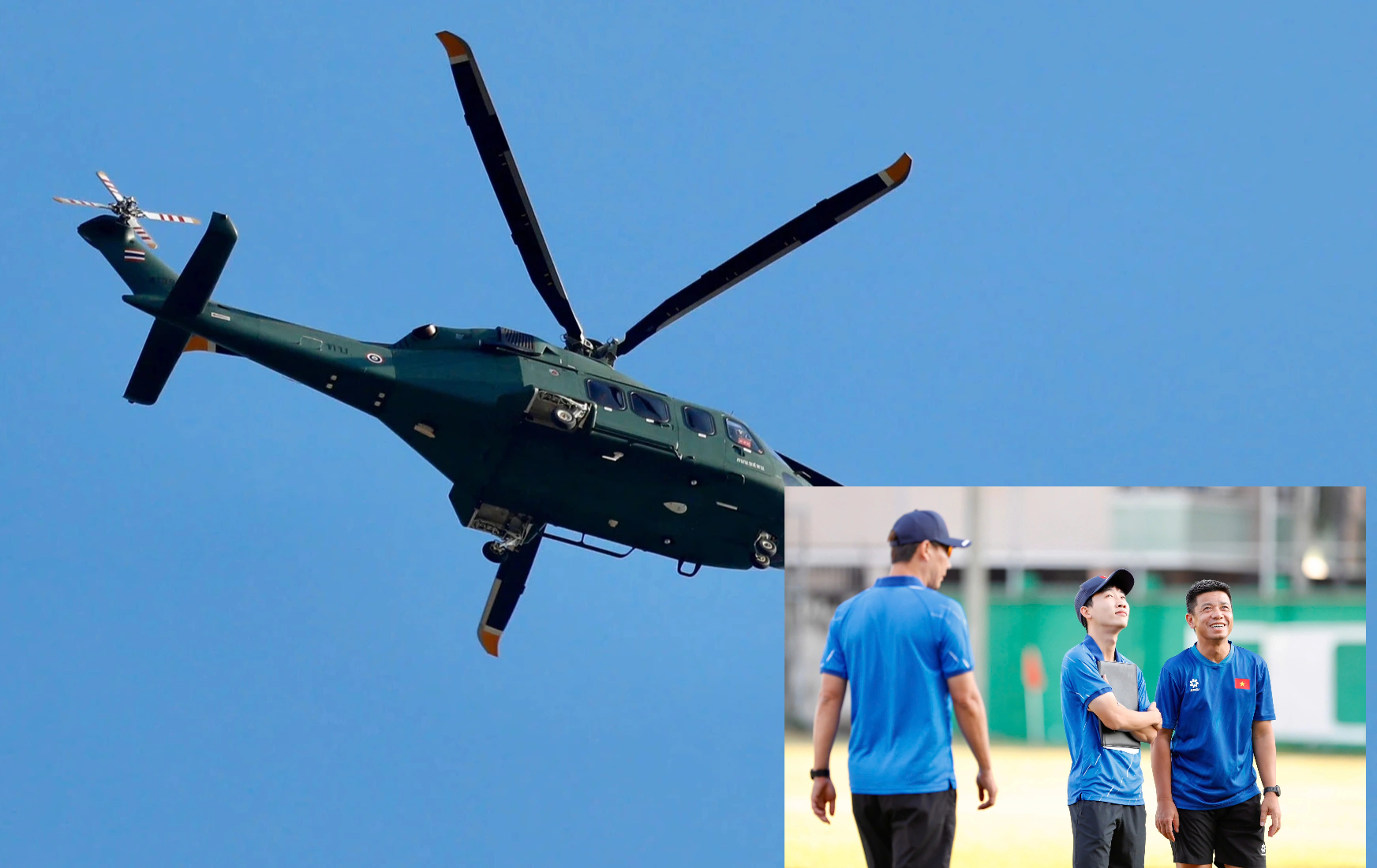 Trực thăng quần thảo buổi tập U.23 Việt Nam, ông Kim sẵn sàng 'đạn dược' cho trận đại chiến Malaysia- Ảnh 1.