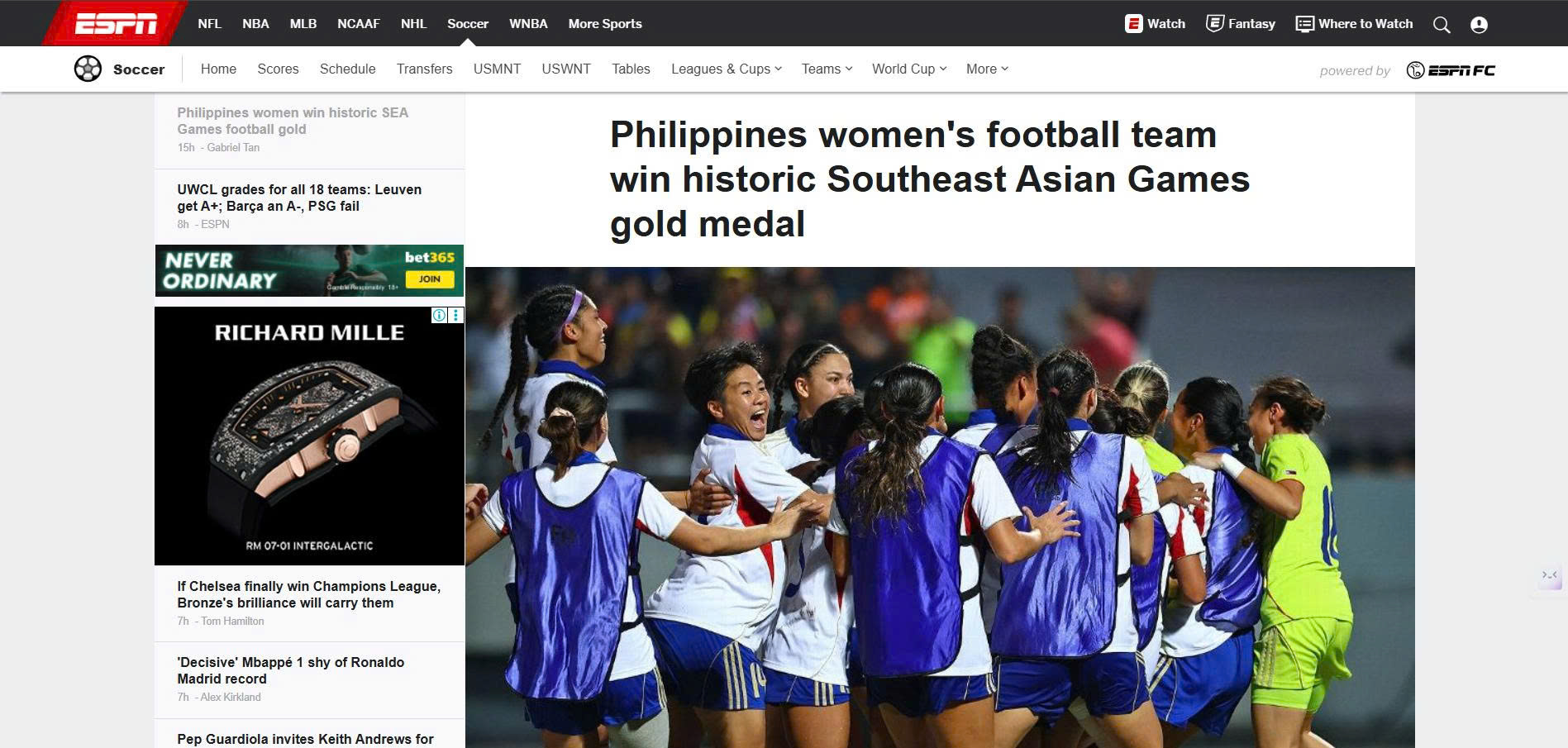 Truyền thông quốc tế lên tiếng sau trận chung kết bóng đá nữ SEA Games 33 1 Truyền thông quốc tế lên tiếng sau trận chung kết bóng đá nữ SEA Games 33 - Ảnh 1.