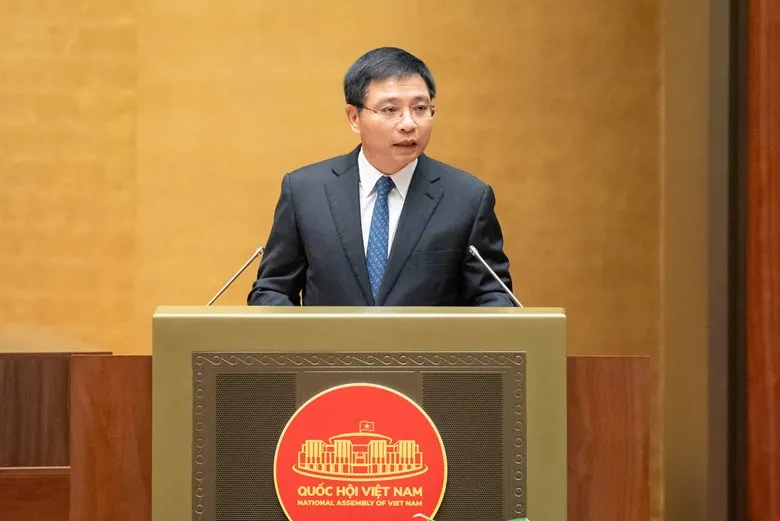 Bộ trưởng Bộ Tài chính Nguyễn Văn Thắng thay mặt Chính phủ trình bày báo cáo tiếp thu, giải trình, chỉnh lý và hoàn thiện dự thảo Luật. Ảnh: QH chuyen-nhuong-vang-mieng-phai-chiu-thue-thu-nhap-ca-nhan-tư-1-7-2026.jpg