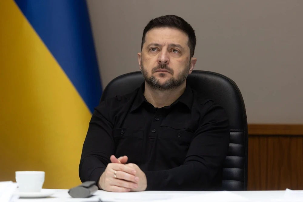 Tổng thống Ukraine Volodymyr Zelensky. Ảnh: TELEGRAM Liệu Ukraine có thể tiến hành bầu cử tổng thống giữa thời chiến theo yêu cầu của ông Trump?.jpg