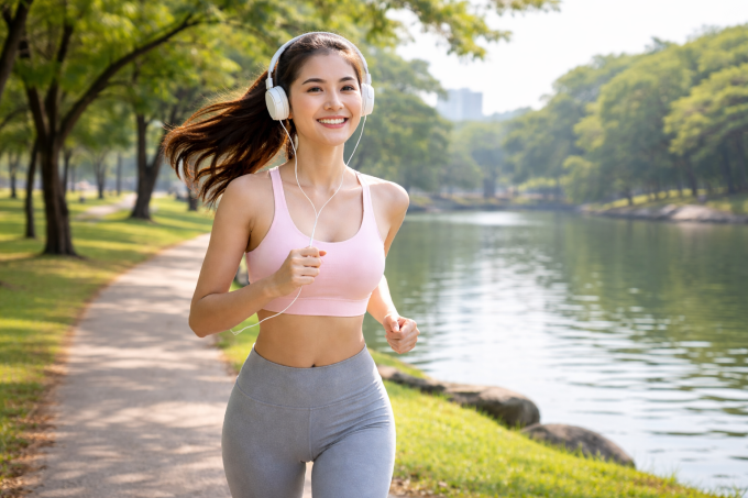 Thay đổi cường độ chạy bộ giúp quá trình giảm mỡ hiệu quả hơn. Ảnh: AI