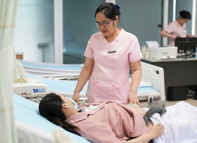 Thai phụ theo dõi thai kỳ tại Trung tâm Sản Phụ khoa. Ảnh minh họa: Bệnh viện Đa khoa Tâm Anh