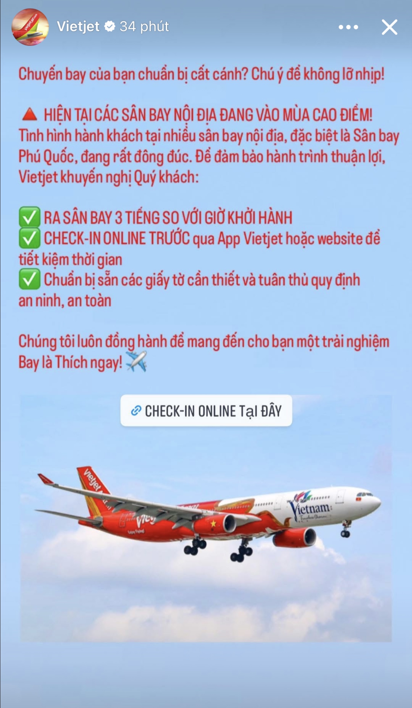 Vietjet thông báo khẩn đến toàn bộ hành khách- Ảnh 1.