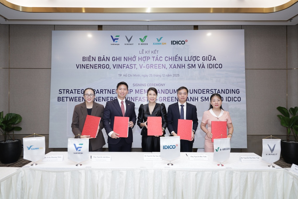 VinEnergo, VinFast, V-Green và Xanh SM hợp tác với IDICO “xanh hóa” các khu công nghiệp - 1