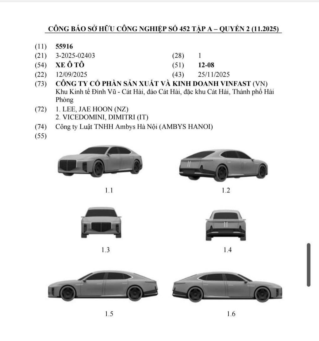 VinFast đăng ký ô tô mới: Lưới tản nhiệt hé lộ đây là xe điện - xăng? - 1