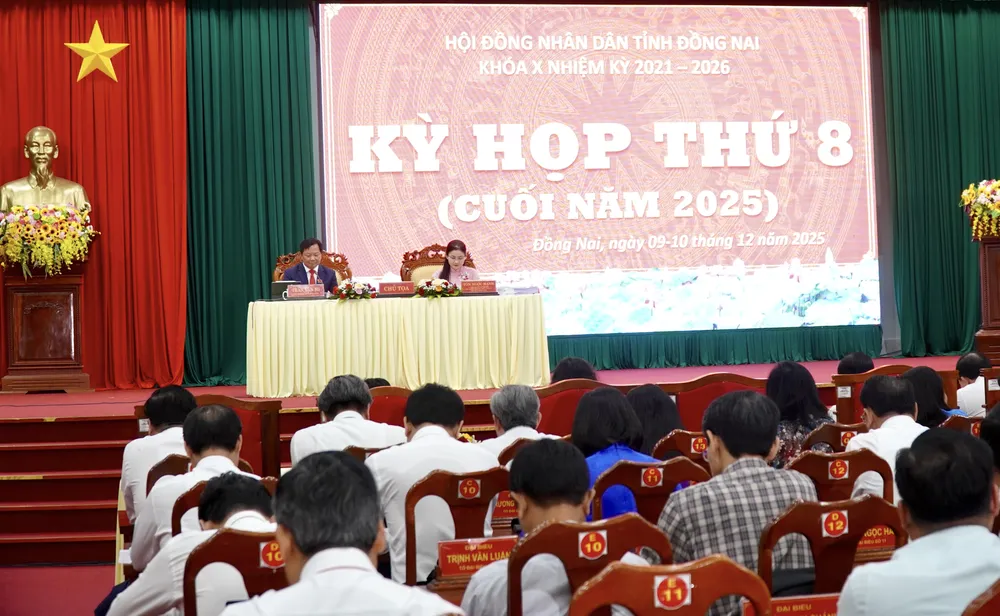 HĐND tỉnh Đồng Nai khóa X tổ chức Kỳ họp thứ 8. Ảnh: VŨ HỘI. HĐND tỉnh Đồng Nai khóa X tổ chức Kỳ họp thứ 8. Ảnh: VŨ HỘI.