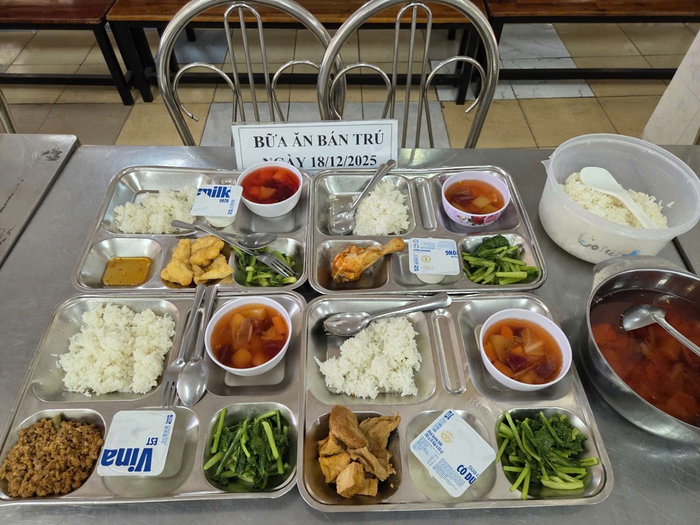 Vụ suất ăn bán trú bị tố chỉ vài viên thịt: Học sinh lên tiếng - 1