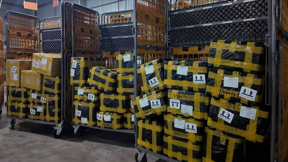 36 kiện hàng được xác định thuộc cơ sở Dân Phát Tài, tất cả đều ghi người gửi tên “Nga”, địa chỉ giao hàng là “xã Đăk Ngo (1).jpg